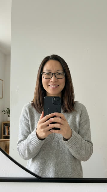 The photo used for this sample — an AI-generated person
